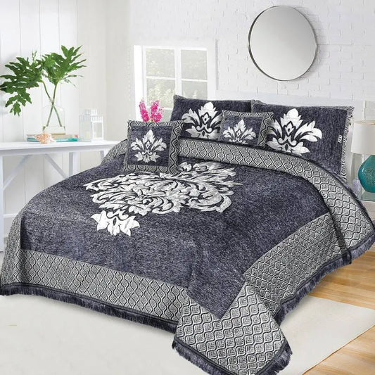 5 Piece Velvet Bedsheet