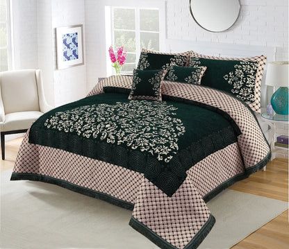 5 Piece Velvet Bedsheet