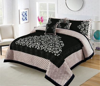 5 Piece Velvet Bedsheet