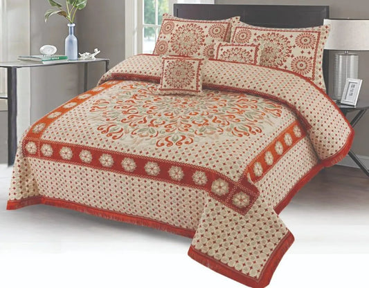 5 Piece Velvet Bedsheet