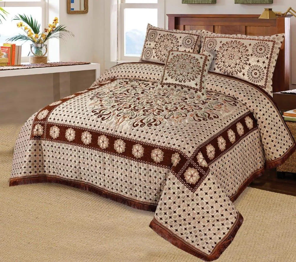 5 Piece Velvet Bedsheet