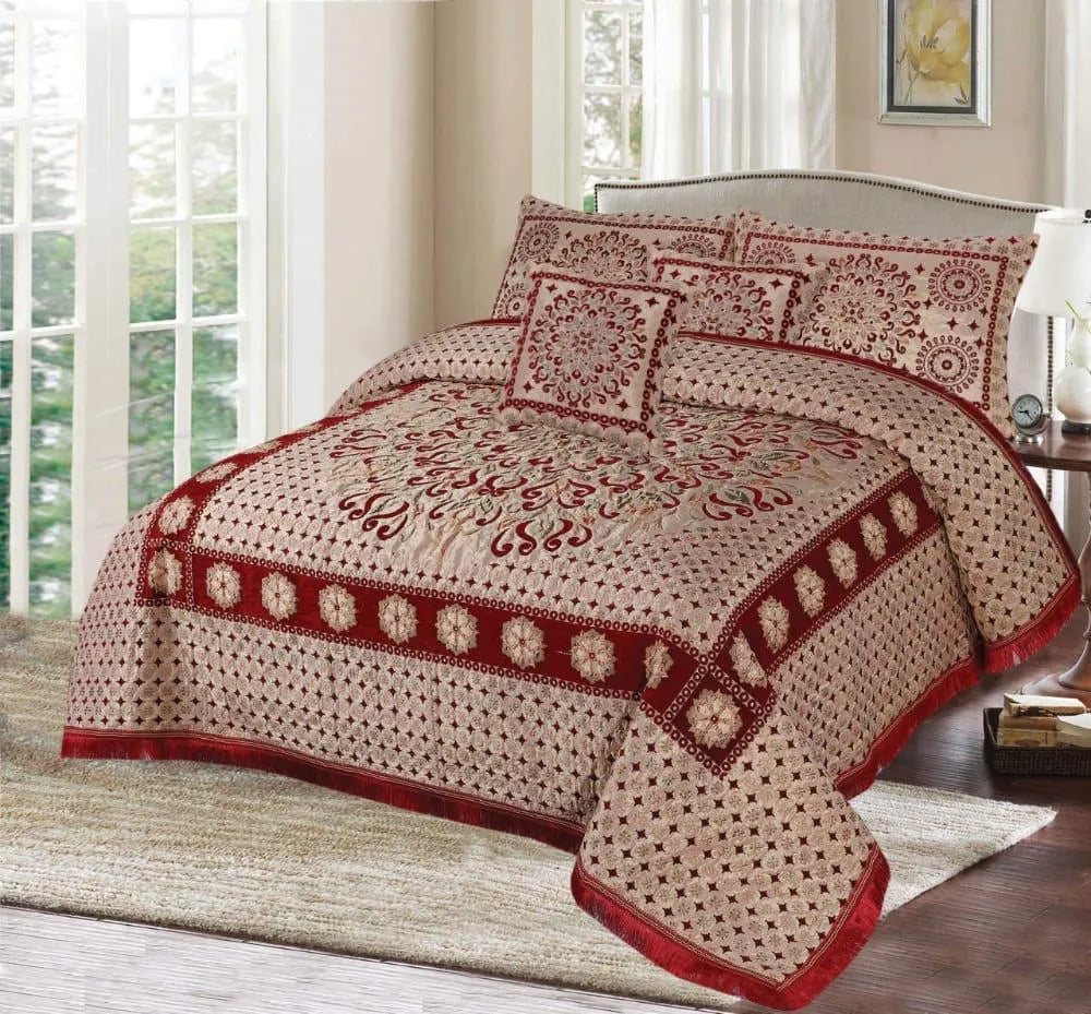 5 Piece Velvet Bedsheet