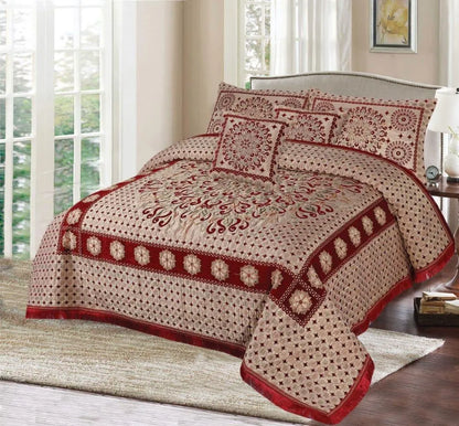 5 Piece Velvet Bedsheet