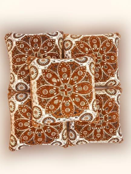 5 Piece Velvet Cushion Covers Set