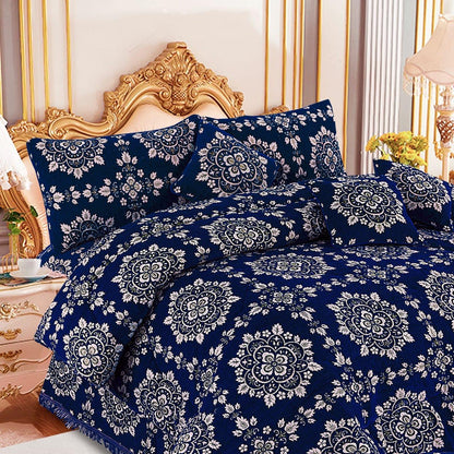 Bedsure Fancy Bridal Velvet Jacquard 10PC King Bedding Set