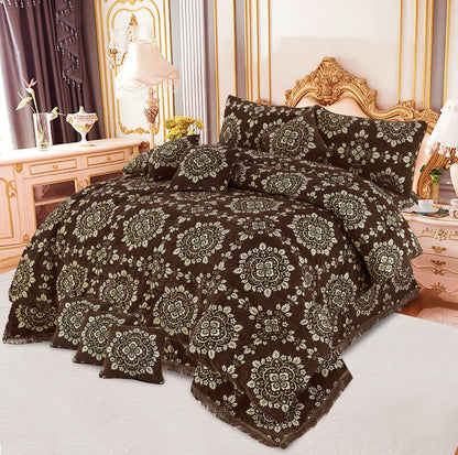 Bedsure Fancy Bridal Velvet Jacquard 10PC King Bedding Set