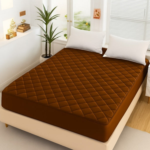 Bedsure Waterproof Quilted Mattress Protector – King Size Fitted Cotton Cover