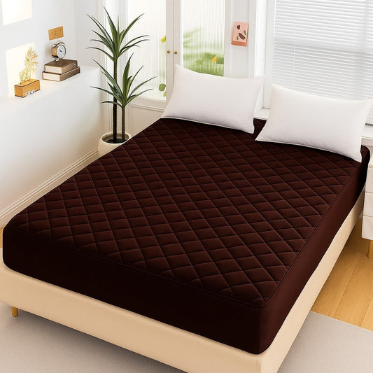 Bedsure Waterproof Quilted Mattress Protector – King Size Fitted Cotton Cover
