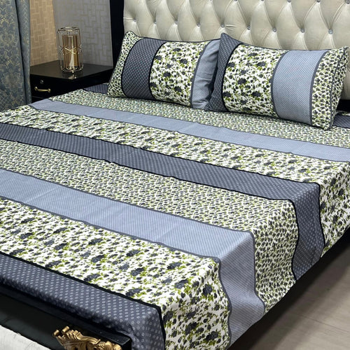 Luxury Cotton King Size Bedsheet – 3 Piece Set