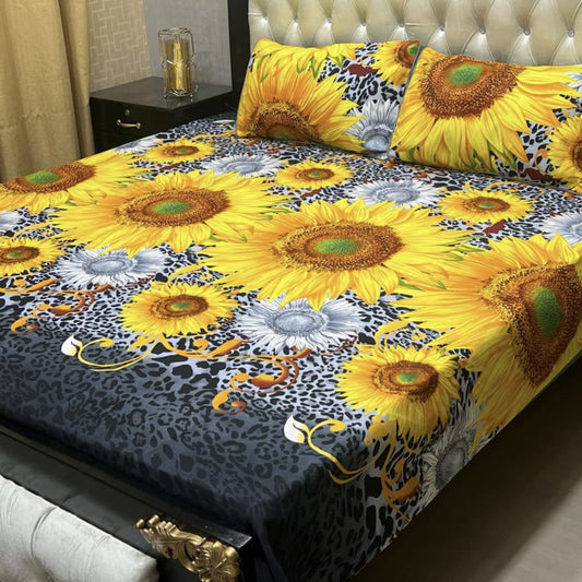 Luxury Cotton King Size Bedsheet – 3 Piece Set
