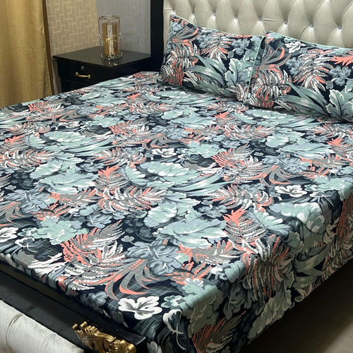 Luxury Cotton King Size Bedsheet – 3 Piece Set