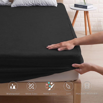 Waterproof Mattress Cover For Double Bed King Size Fitted Mattress Protector Anti Slip Bedsure