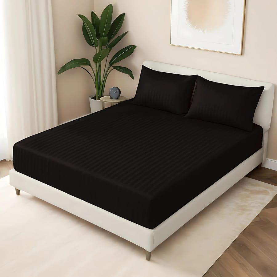 Bedsure King Size Fitted Bedsheet Set – Luxury Micro Fabric 3PC