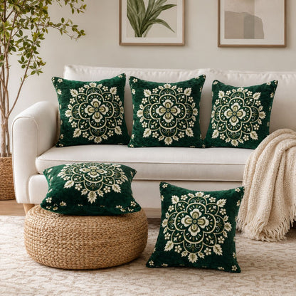 5 Piece Velvet Cushion Covers Set