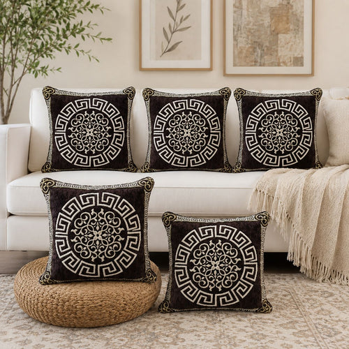 5 Piece Velvet Cushion Covers Set
