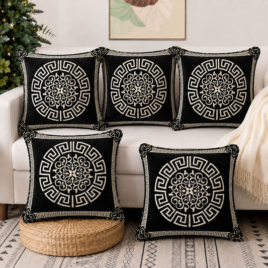5 Piece Velvet Cushion Covers Set