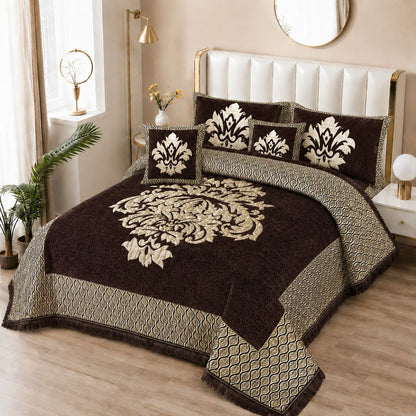 5 Piece Velvet Bedsheet