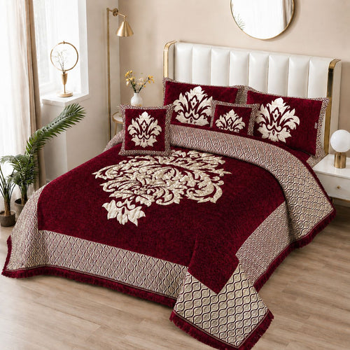 5 Piece Velvet Bedsheet