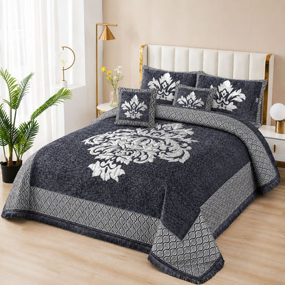 5 Piece Velvet Bedsheet