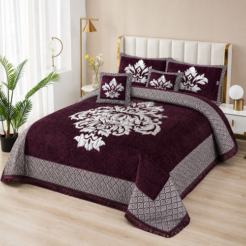 5 Piece Velvet Bedsheet