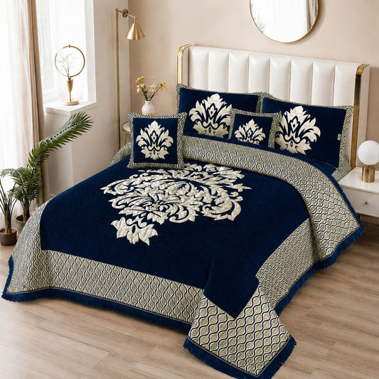 5 Piece Velvet Bedsheet