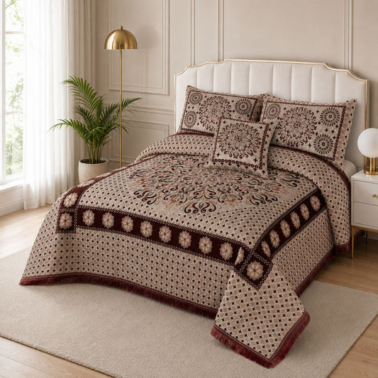 5 Piece Velvet Bedsheet