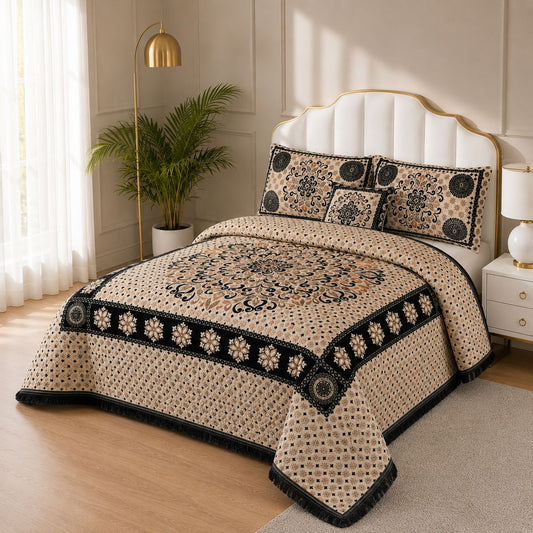 5 Piece Velvet Bedsheet