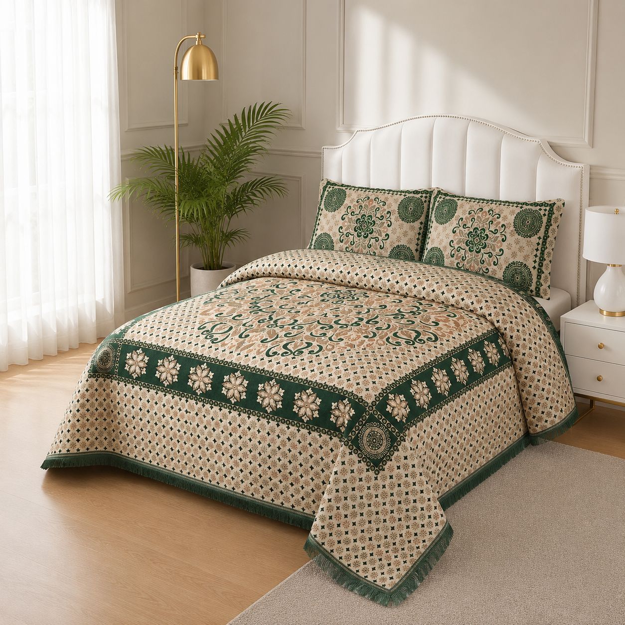 5 Piece Velvet Bedsheet