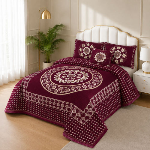 4 Piece Velvet Bedsheet