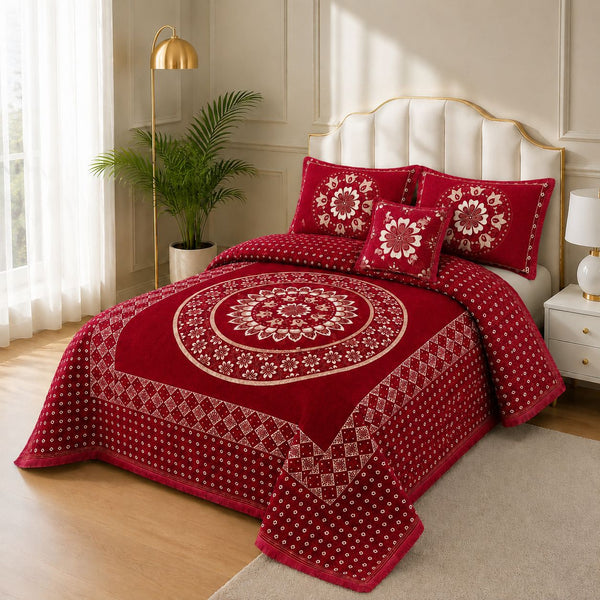 4 Piece Velvet Bedsheet