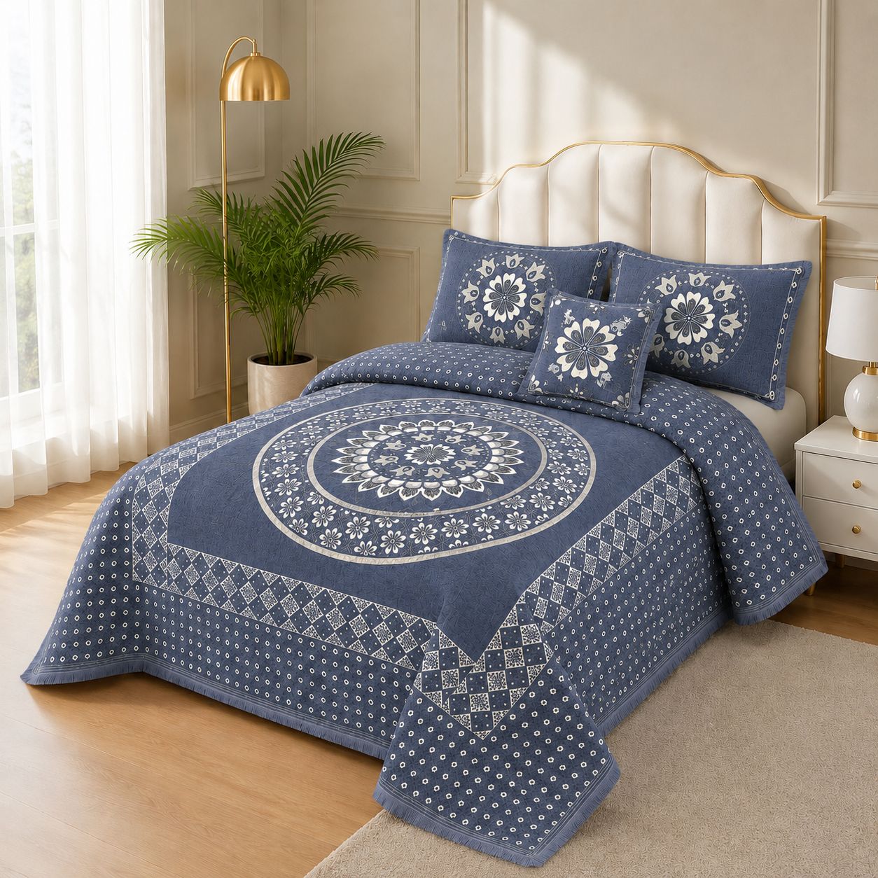 4 Piece Velvet Bedsheet
