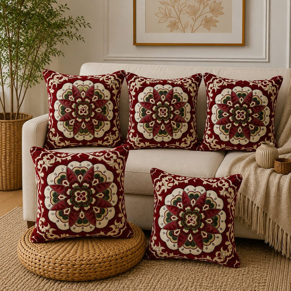 5 Piece Cushion Covers Set