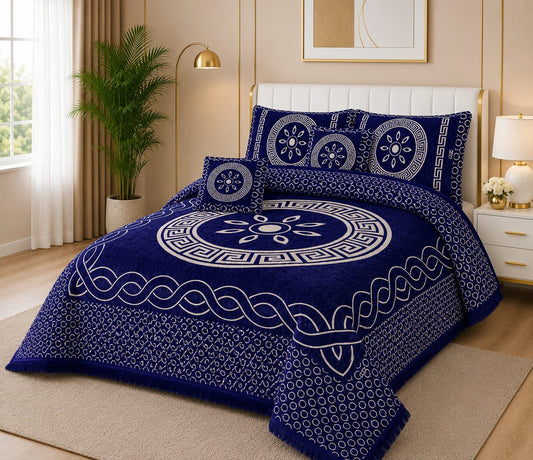 5 Piece Velvet Bedsheet