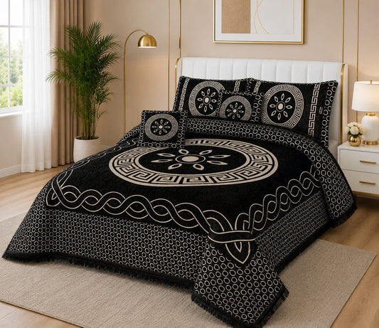 5 Piece Velvet Bedsheet