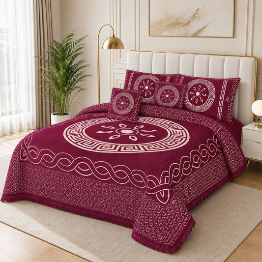 5 Piece Velvet Bedsheet