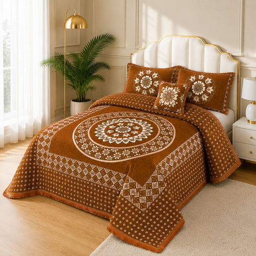4 Piece Velvet Bedsheet