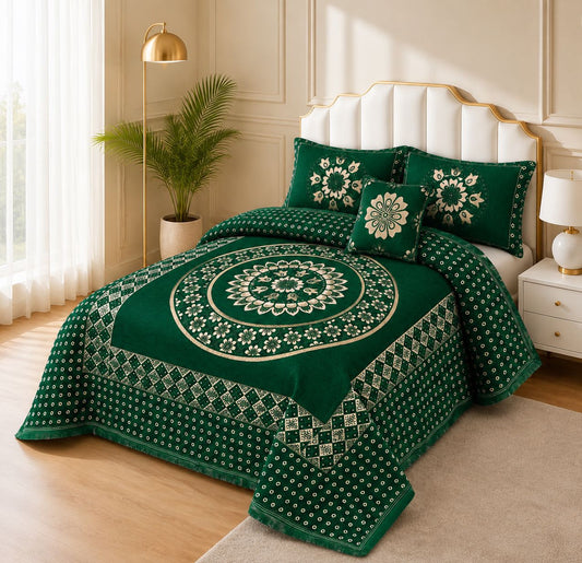 4 Piece Velvet Bedsheet