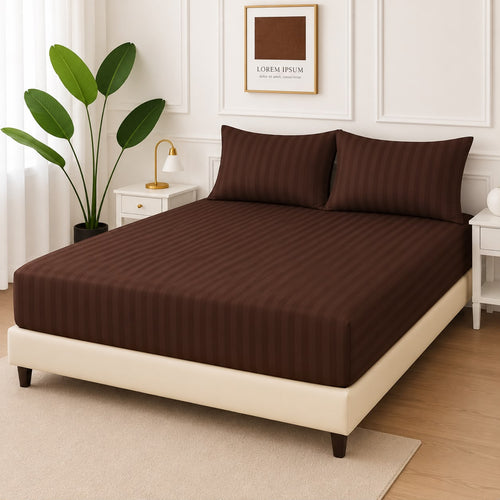ChenOne King Size Fitted Bedsheet Set – Luxury Micro Fabric 3PC