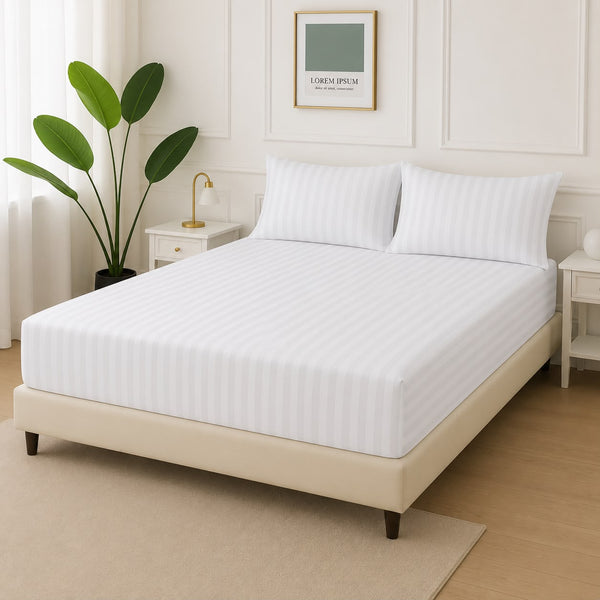 ChenOne King Size Fitted Bedsheet Set – Luxury Micro Fabric 3PC