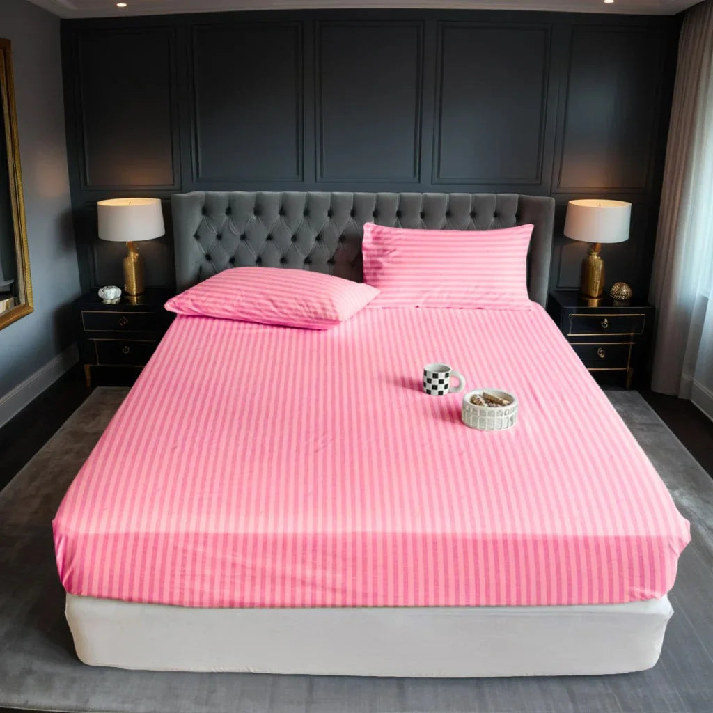Bedsure King Size Fitted Bedsheet Set – Luxury Micro Fabric 3PC