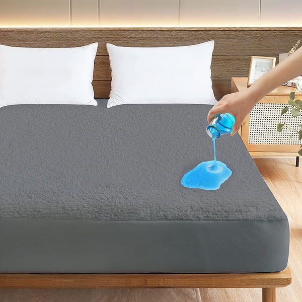 Waterproof Mattress Cover For Double Bed King Size Fitted Mattress Protector Anti Slip Bedsure